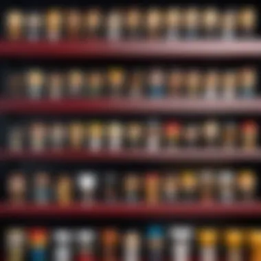 Artistic Display of Ted Funko Pops Ted Funko Pop collectibles displayed in an artistic arrangement
