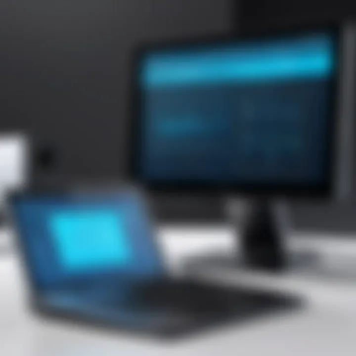 A user interacting with a Type C portable monitor in various scenarios