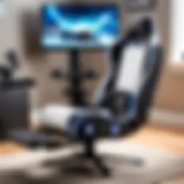 X Rocker Gaming Chair in a Gaming Setup X Rocker Gaming Chair integrated with gaming setup