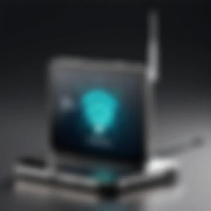 External WiFi antenna enhancing smartphone connectivity