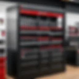 Showcase of Porter Cable tools displayed in a hardware store