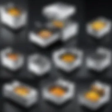 Diverse Fryer Designs An array of different types of fryers showcasing their unique designs and features
