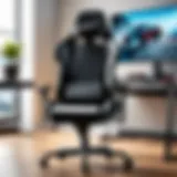 Ergonomic gaming chair with adjustable features for large users