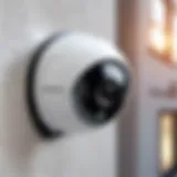 Goowls 1080p outdoor security camera mounted on a wall