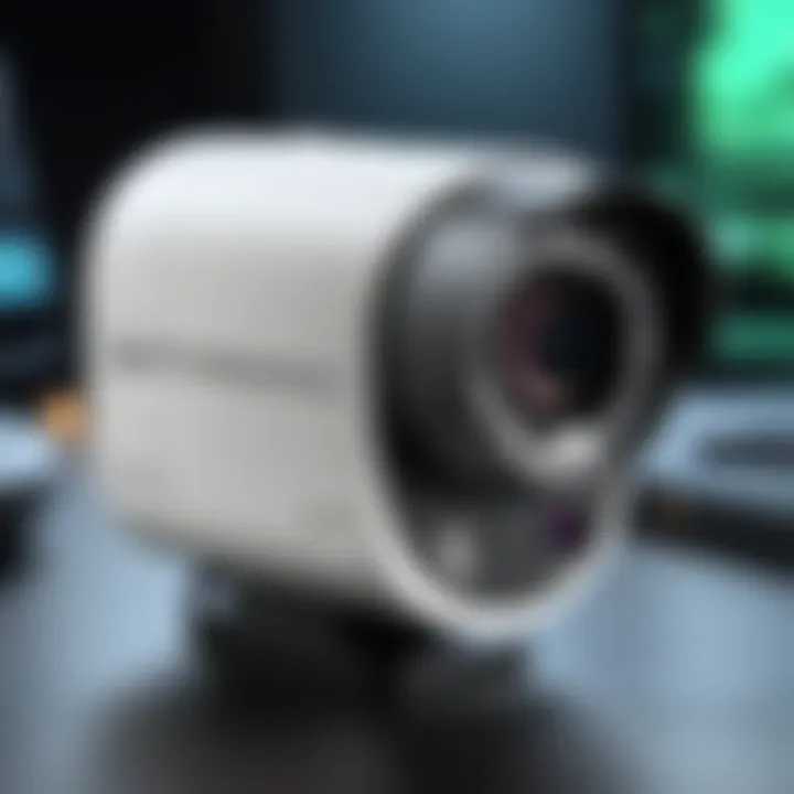 Footage captured by the Goowls 1080p security camera at night