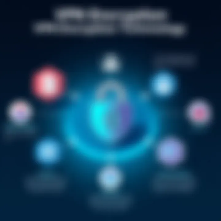 VPN Encryption Technology Explained Diagram showcasing VPN encryption technology