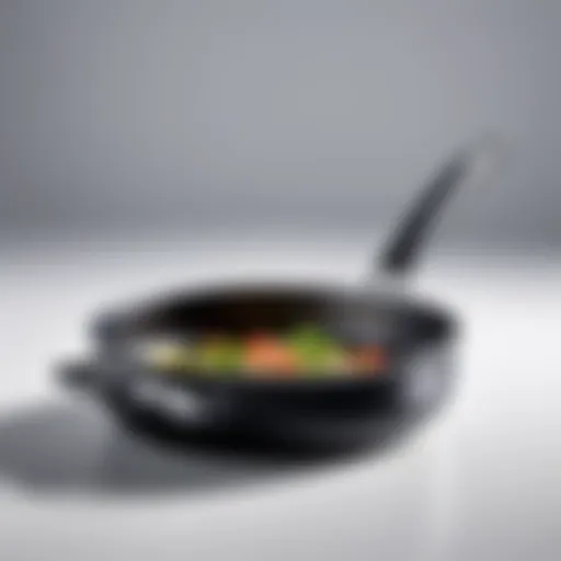 Elegant design of the GreenPan Jumbo Sauté Pan showcasing ergonomic handle.