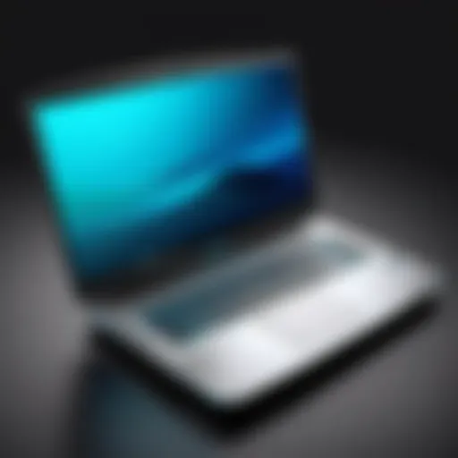 Sleek design of HP Alienware laptop showcasing its modern aesthetics