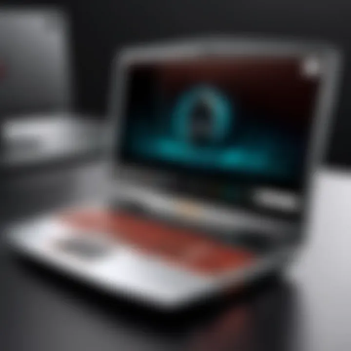 Detailed view of HP Alienware laptop specifications and features