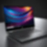 HP Touch Screen Laptop showcasing its sleek design