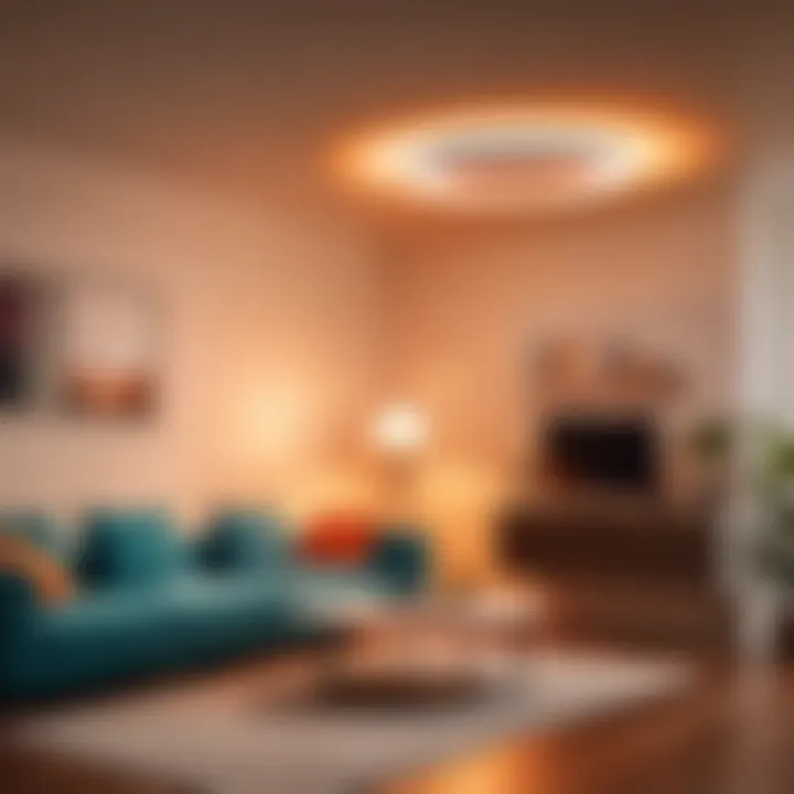 Smart home integration featuring Hue retrofit downlights in action