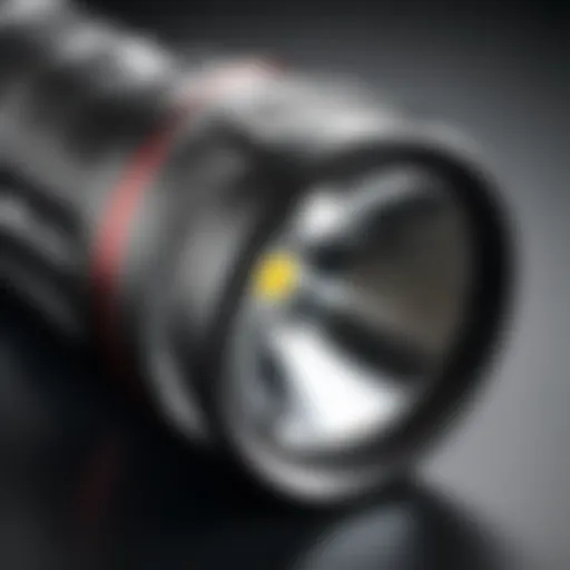 Close-up view of a Hyper Tough flashlight showcasing its robust design