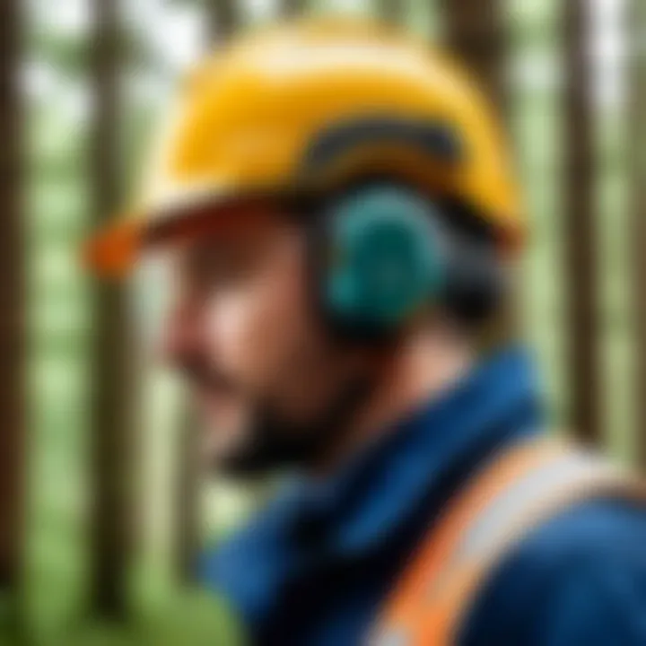 Maintenance tips for forestry safety helmets illustrated.