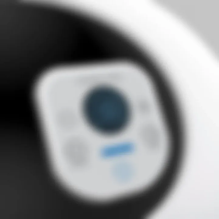 Control Panel Features of Intex Pure Spa 75 Close-up of the control panel of the Intex Pure Spa 75