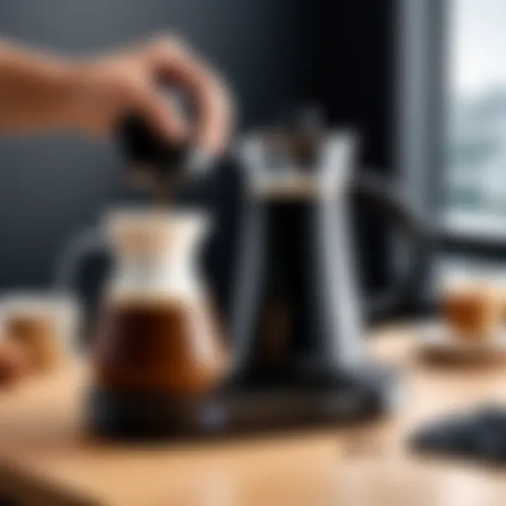 User enjoying coffee brewed with Krups carafe