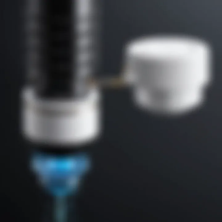 Comparison of LG water filter and bypass plug components