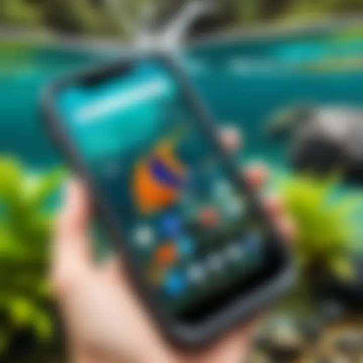 Performance of the Magellan Outdoors waterproof phone case in aquatic environments