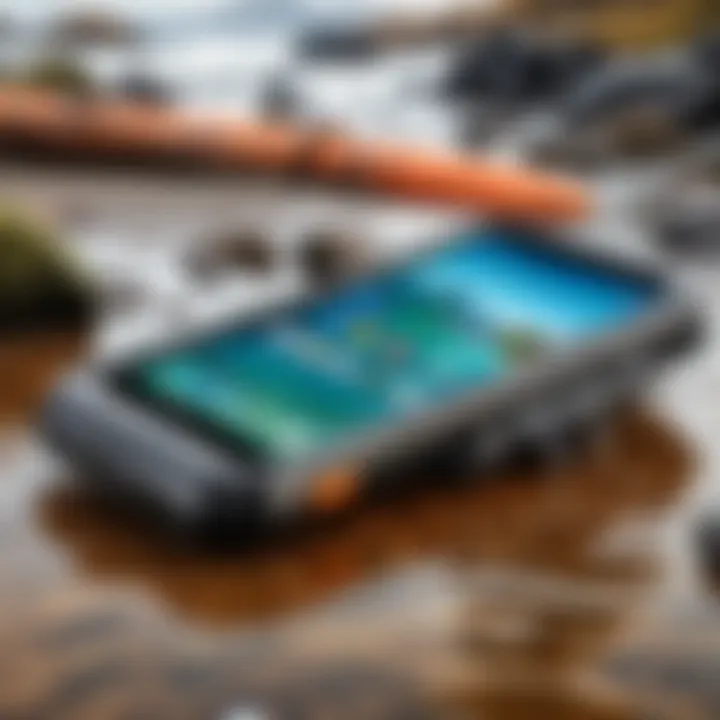 User reviews showcasing satisfaction with the Magellan Outdoors waterproof phone case