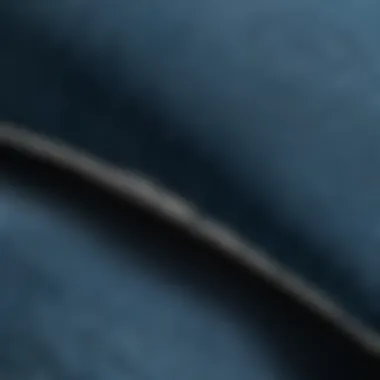 Close-up of high-quality fabric used in outdoor pillows