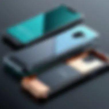 Materials Employed in Anti Peek Phone Cases Visual representation of various materials used in the construction of anti peek phone cases.