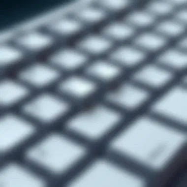 Close-up of mechanical switches used in the Matias Tactile Pro 4.0