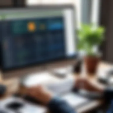 Navigating Payroll Management in QuickBooks User navigating QuickBooks Desktop for payroll management