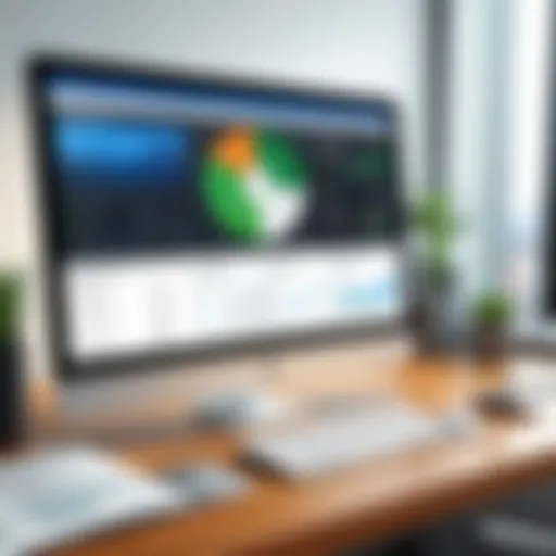 Dynamic dashboard showcasing QuickBooks Desktop features