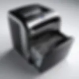 Micro cut shredder showcasing its compact design