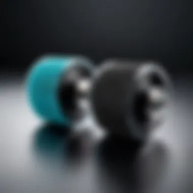 Detailed Texture of Replacement Rollers Close-up view of micro pedi replacement rollers showcasing texture and design.