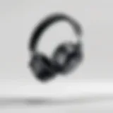 Close-up view of the Microsoft Store Wireless Headset showcasing its sleek design.