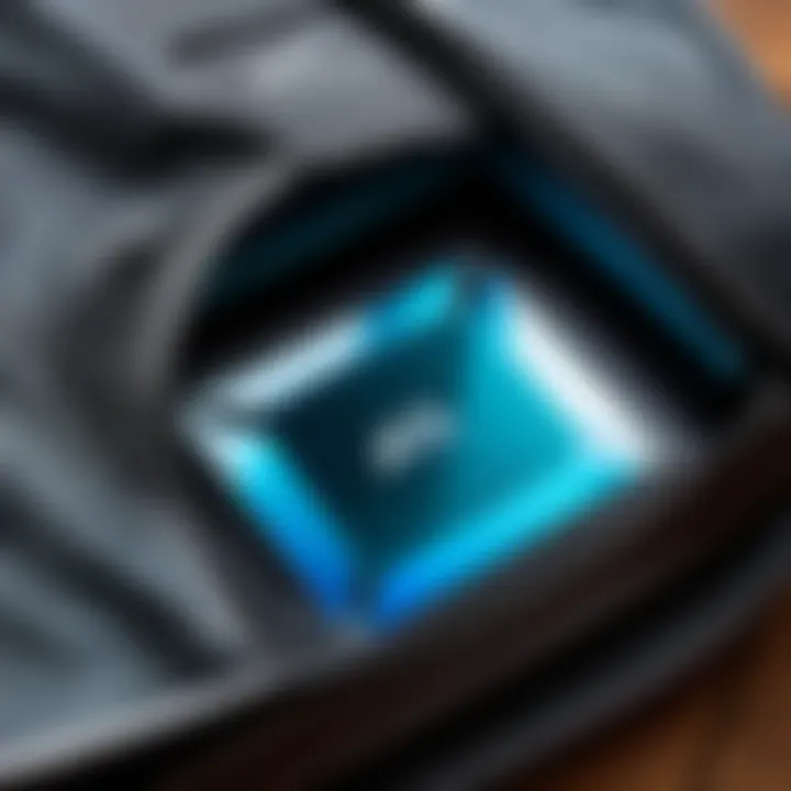 Close-up of high-quality material used in MTG bags