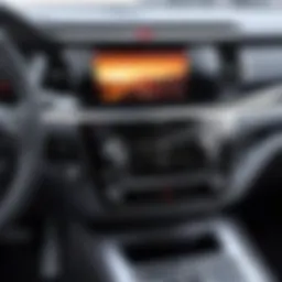 Sleek multi CD player installed in a car dashboard