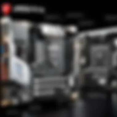 Comparison of MSI Motherboard Models Diagram comparing MSI motherboard models and specifications