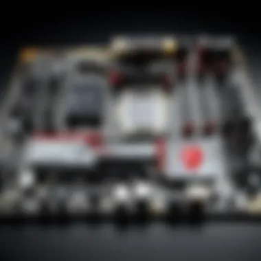 MSI Motherboard in a Gaming Configuration Inside view of a gaming setup featuring an MSI motherboard
