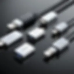 A visual representation of USB-C connectors