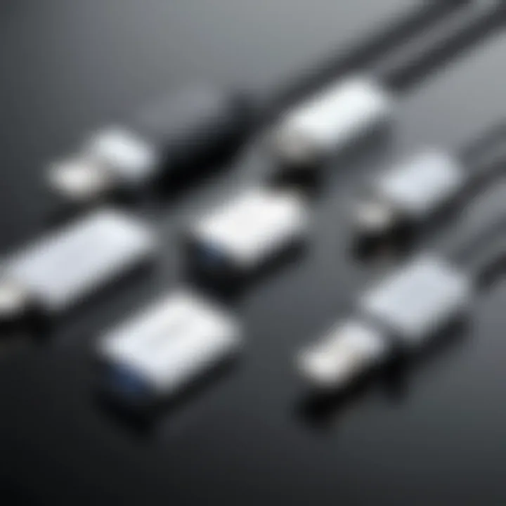 A visual representation of USB-C connectors