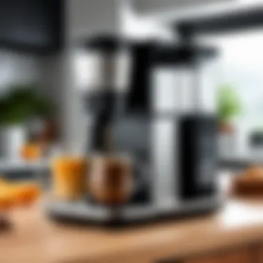 Sleek Design of the Ninja Coffee Maker Thermal Sleek design of the Ninja Coffee Maker Thermal on a kitchen counter