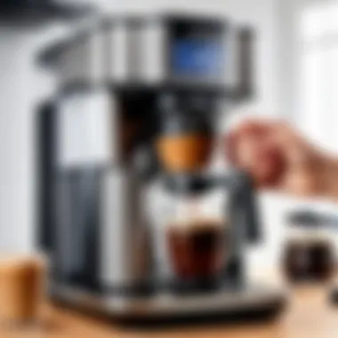 Enjoying Freshly Brewed Coffee from the Ninja Coffee Maker Thermal User enjoying freshly brewed coffee from the Ninja Coffee Maker Thermal