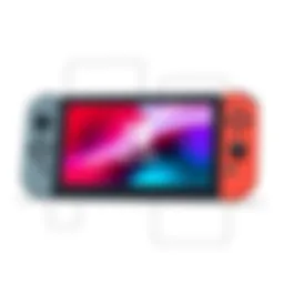 Nintendo Switch OLED console showcasing the vibrant screen