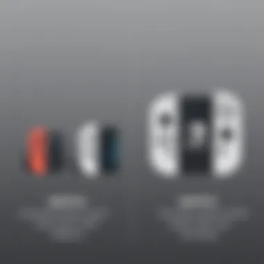 Side-by-side comparison of Nintendo Switch OLED and previous models