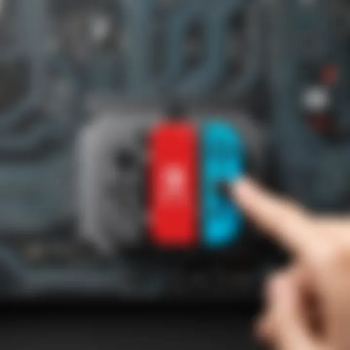 A gamer redeeming a digital code on a Nintendo Switch