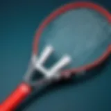 Detailed view of a Nintendo tennis racket showcasing its innovative design and technology