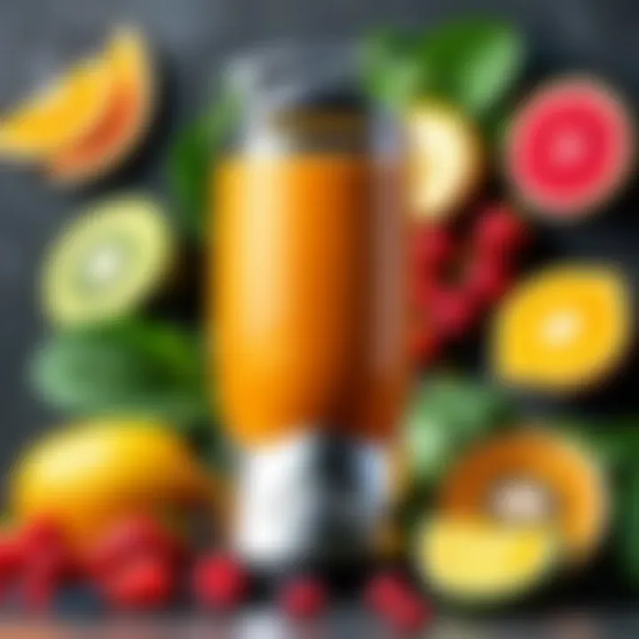 A vibrant smoothie made with the Nutribullet