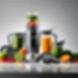 Components of the Nutribullet System laid out on a countertop