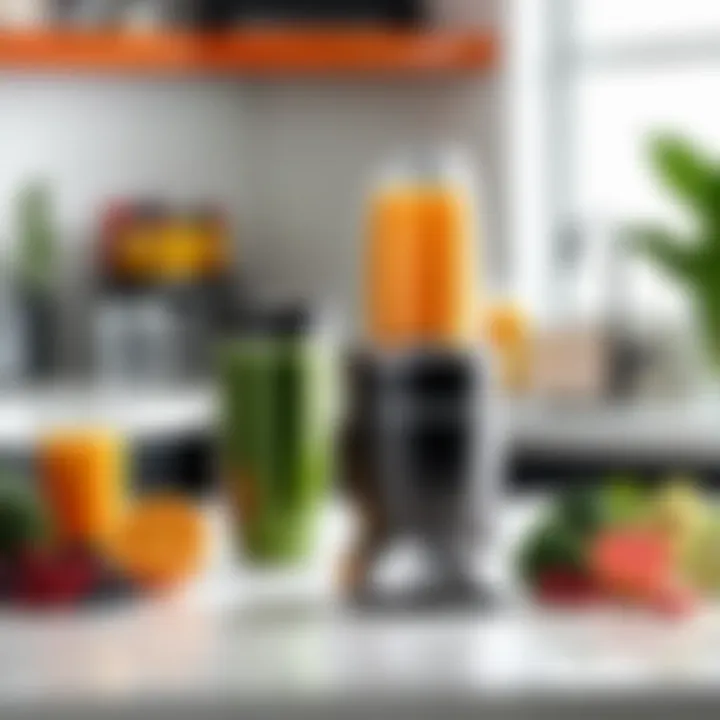 A user enjoying a drink prepared with the Nutribullet