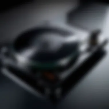 Elegance in Onkyo Turntable Design An elegant Onkyo turntable showcasing its craftsmanship and design