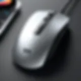 Stylish wireless mouse designed for efficient use with iPad Mini 4