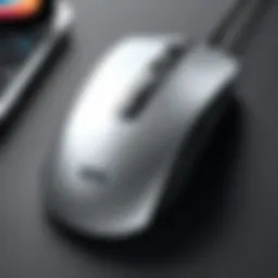 Stylish wireless mouse designed for efficient use with iPad Mini 4