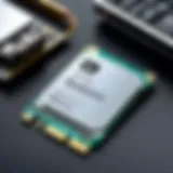High-performance PCIe WiFi card with Bluetooth capabilities showcased on a desk.