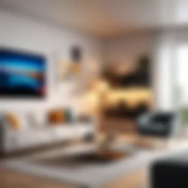 Smart Home Integration Smart home integration of the Orchestra of Lights Hub in a modern living space